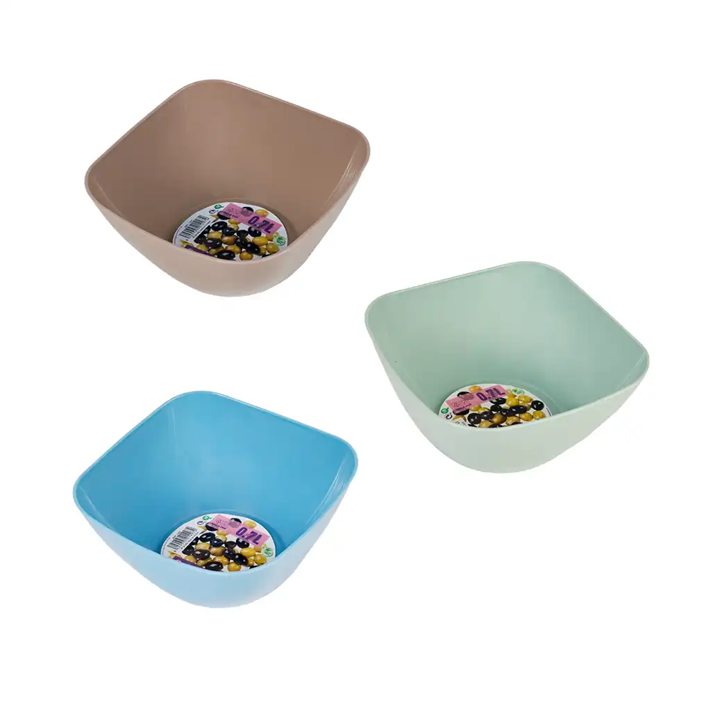 Great plastic Bol Cuadrado Diseño PP 0.7L