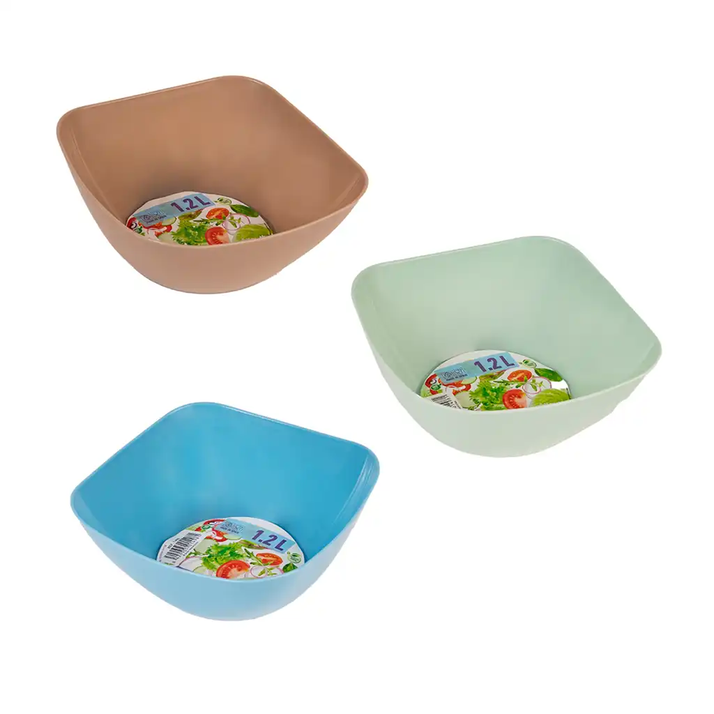 Great plastic Bol Cuadrado Diseño PP 1.2L