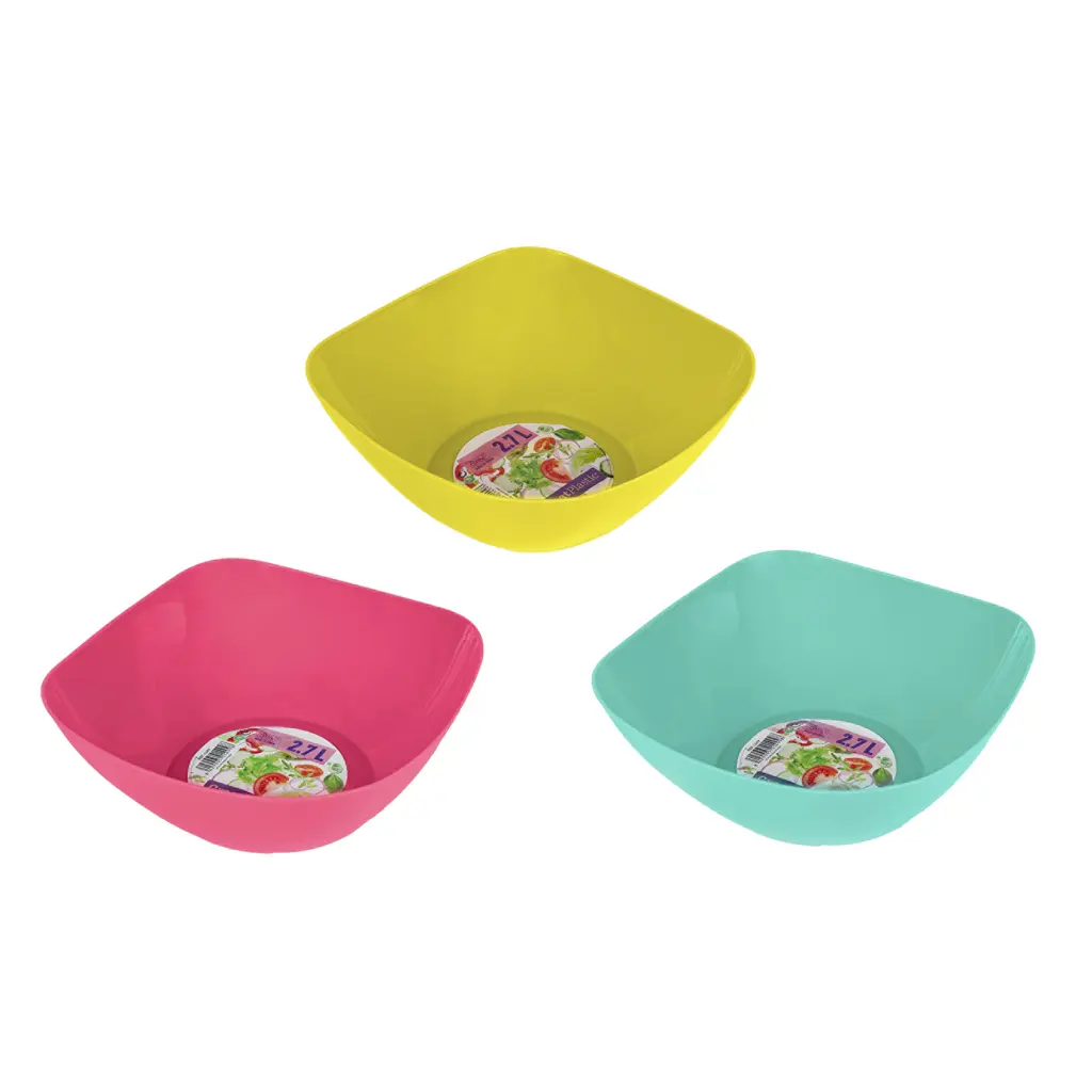 Great plastic Bol Cuadrado Diseño PP 2.7L