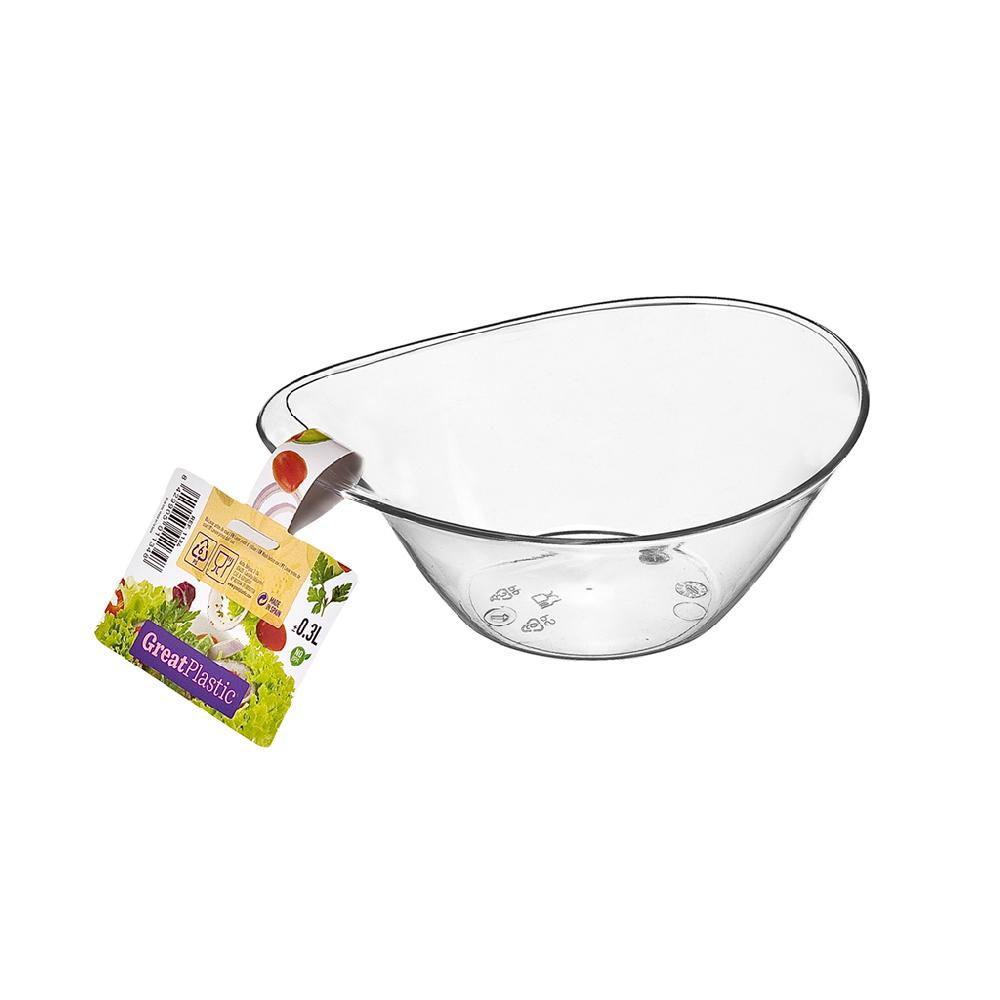 Great plastic Bol Diseño Ovalado PS 0.3L