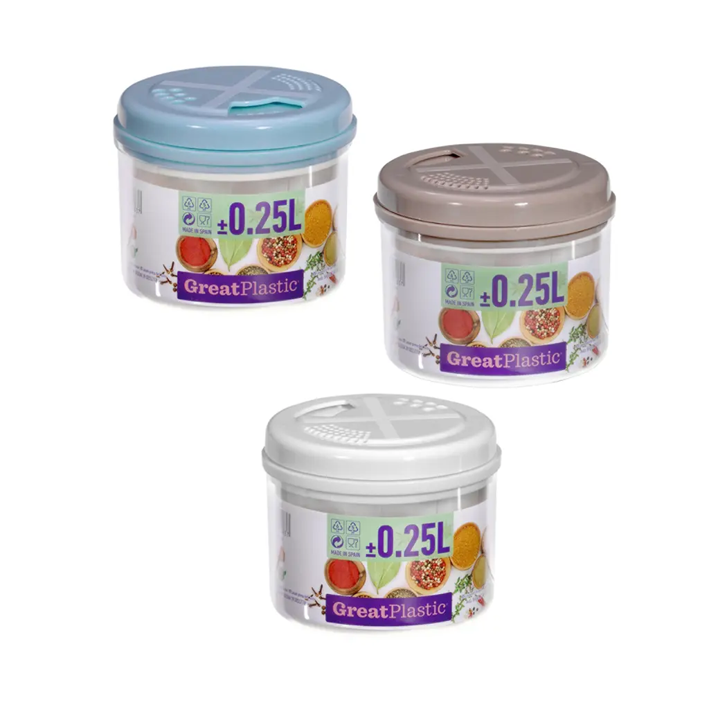 Great plastic Bote Especiero PS 0.25L