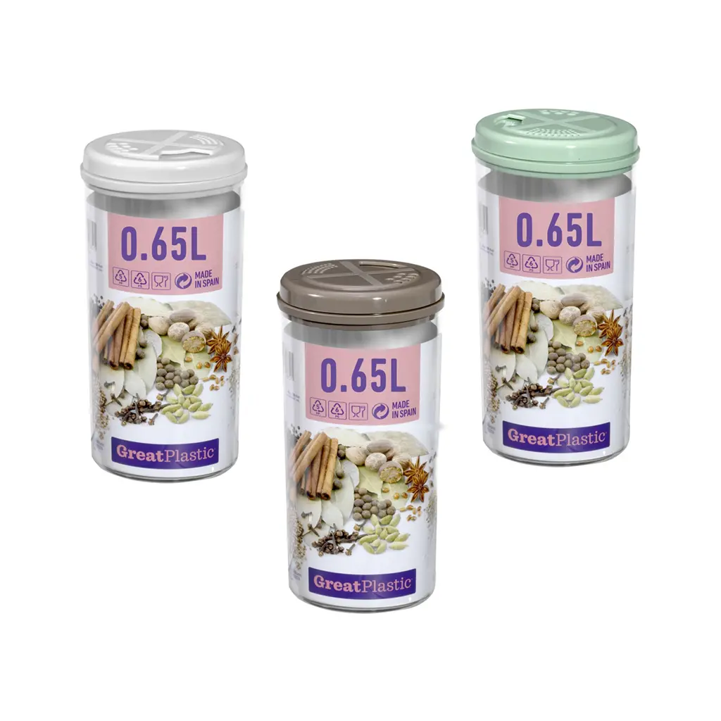 Great plastic Bote Especiero PS 0.65L