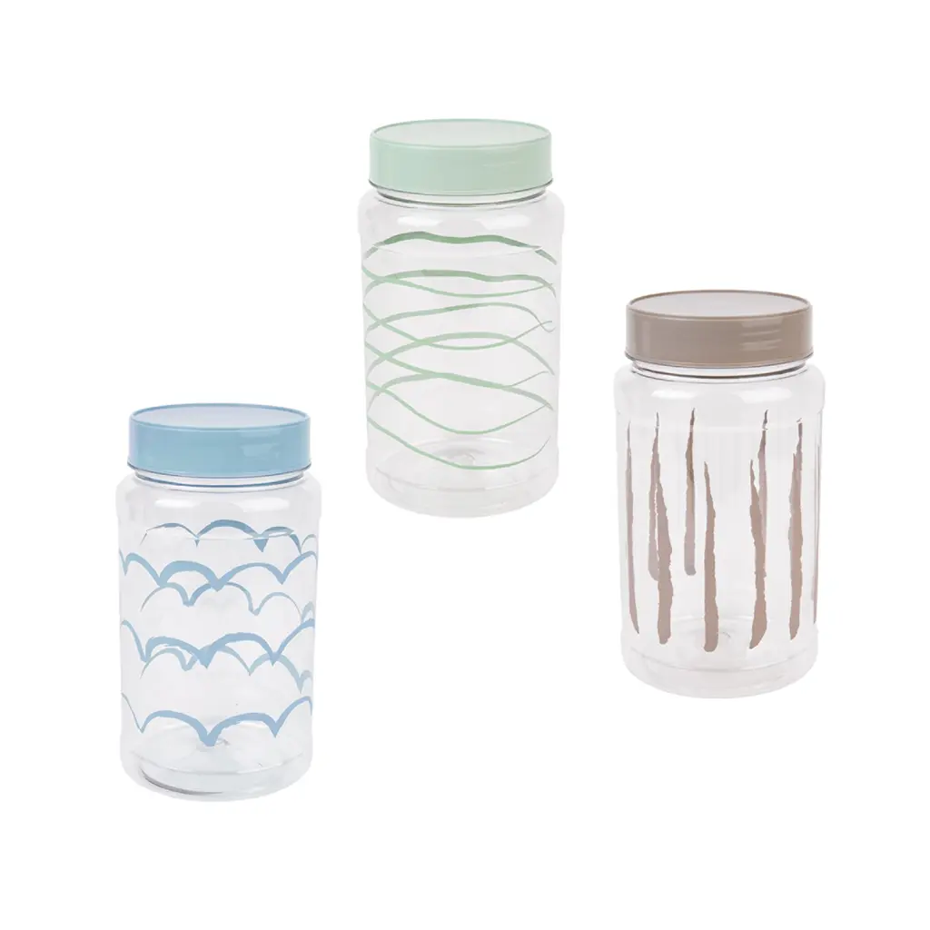 Great plastic Bote Redondo Pet Decorado 1.5L