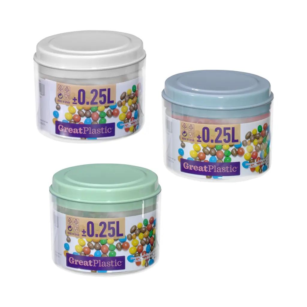 Great plastic Bote Redondo PS 0.25L