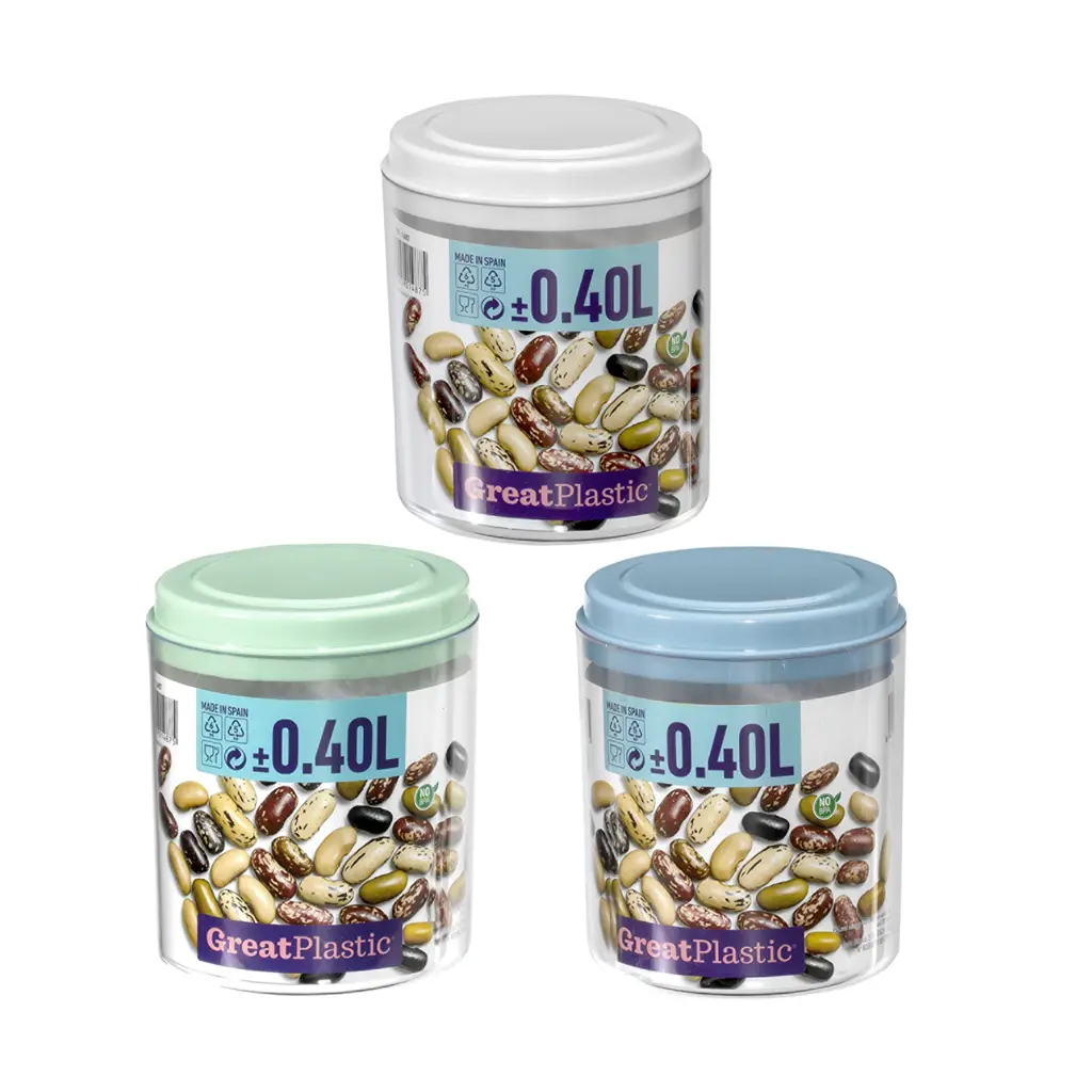 Great plastic Bote Redondo PS 0.4L