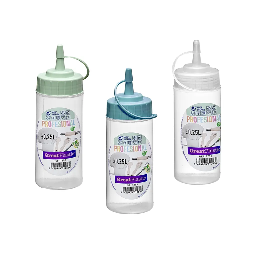 Great plastic Bote Redondo Salsa 0.25L