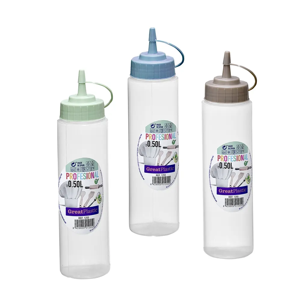 Great plastic Bote Redondo Salsa 0.5L