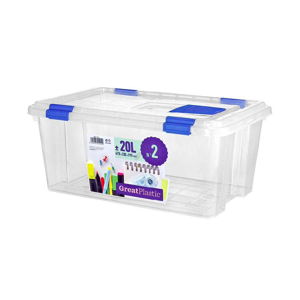 Great plastic Caja Ordenación Natural 20L. (Mod. 2)