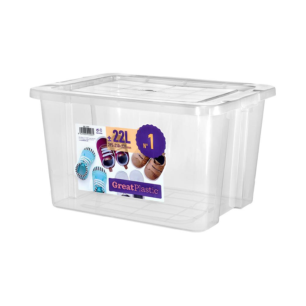 Great plastic Caja Ordenación Natural 22L. (Mod. 1)