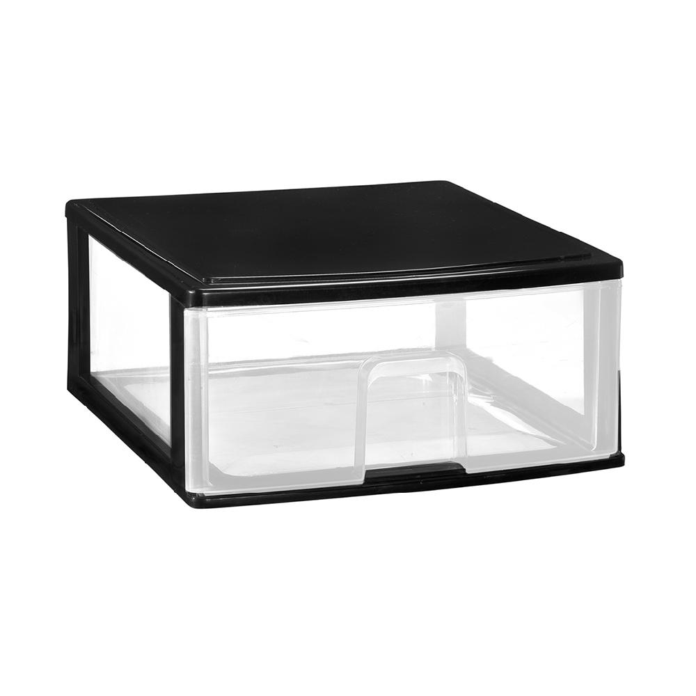 Great plastic Cajón Apilable Negro (Mod. 1)