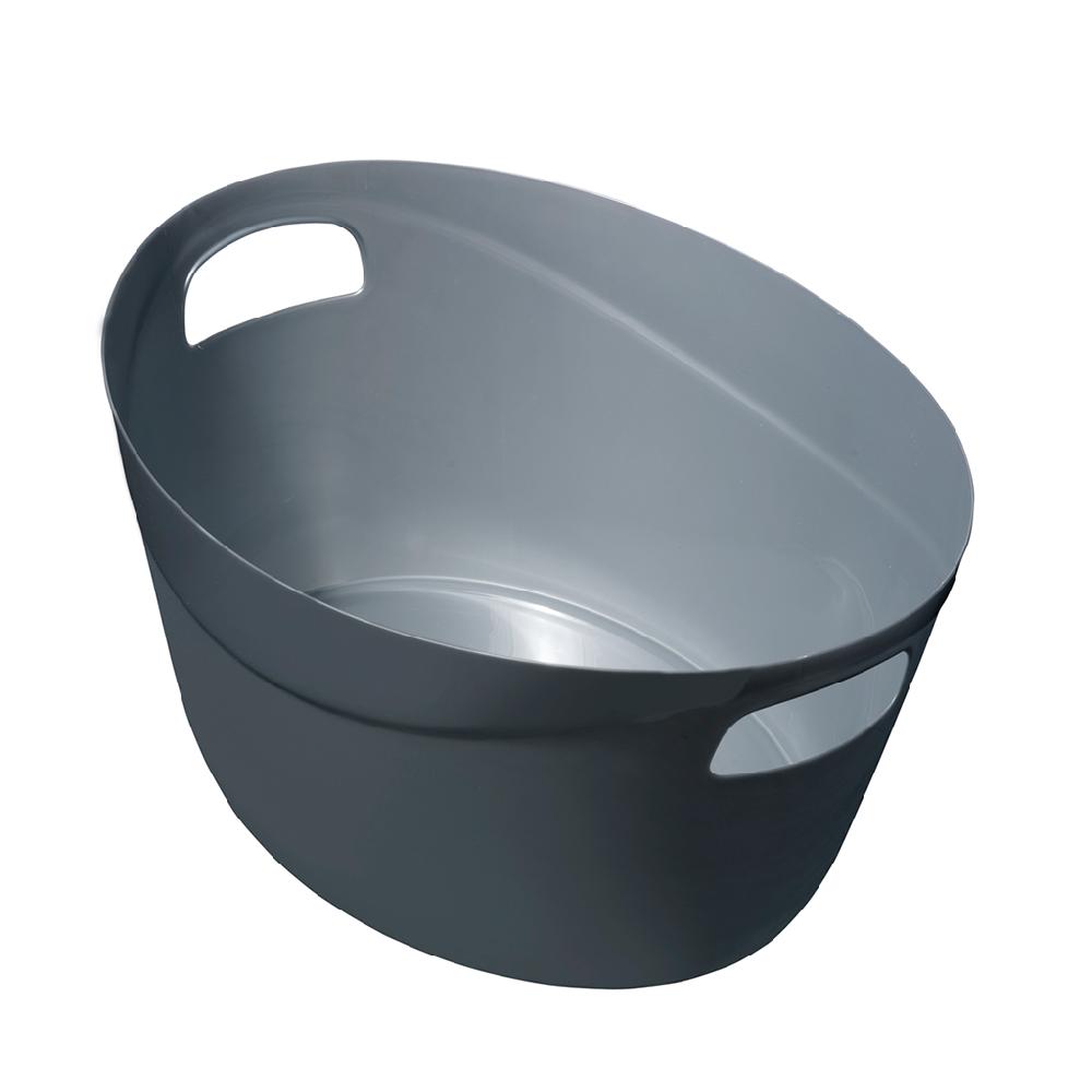 Great plastic Cesto Multiusos Ovalado 24L. Plata