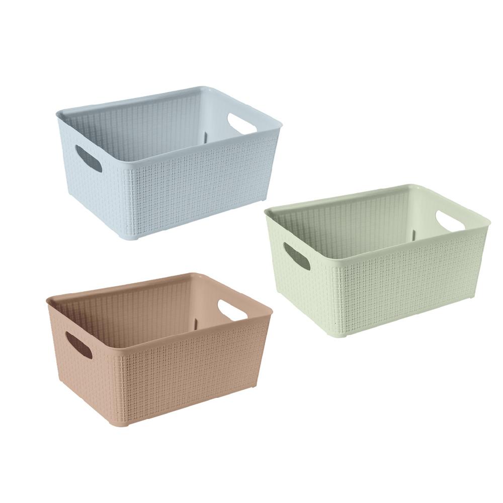 Great plastic Cesto Rectangular Mimbre Color 10L