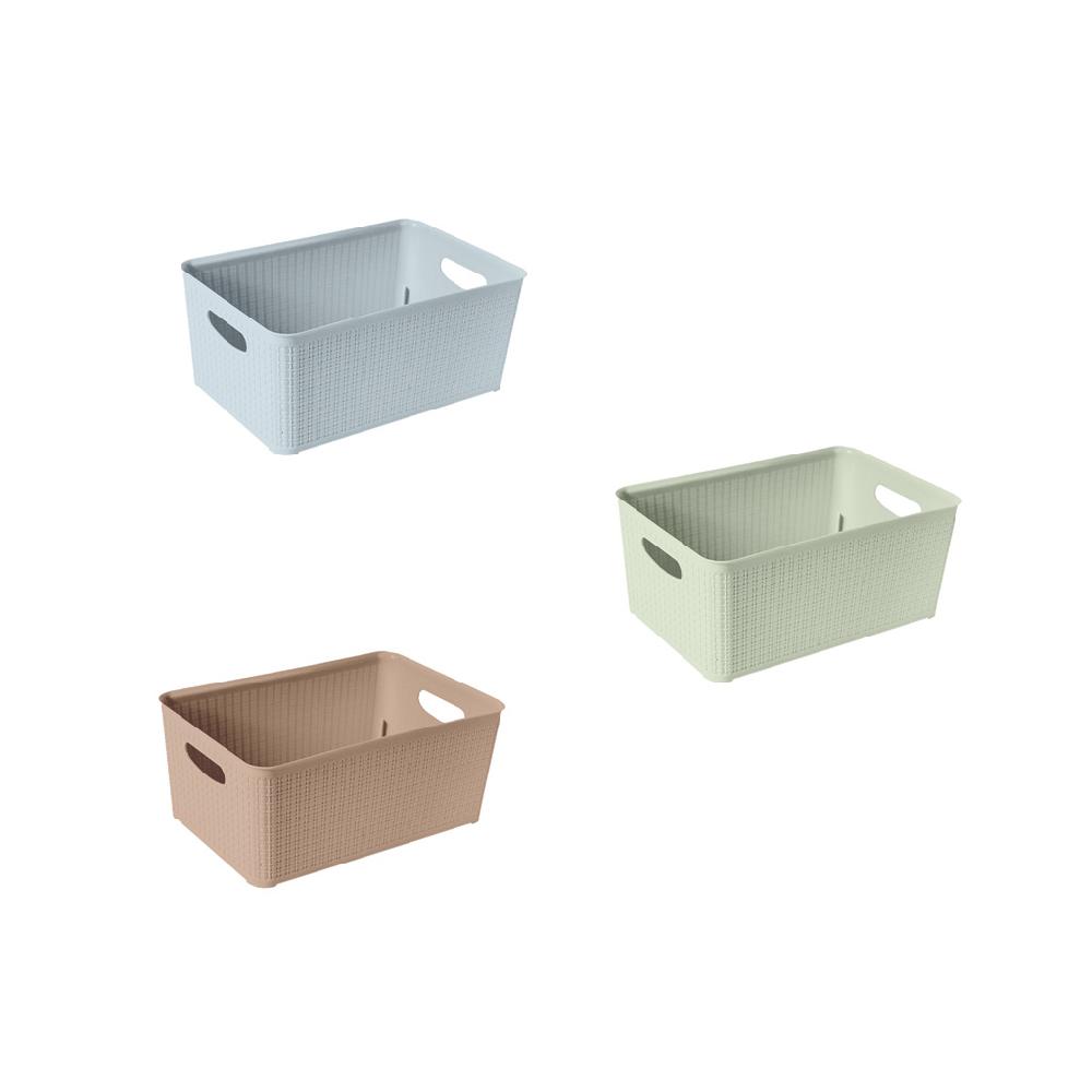 Great plastic Cesto Rectangular Mimbre Color 3.3L