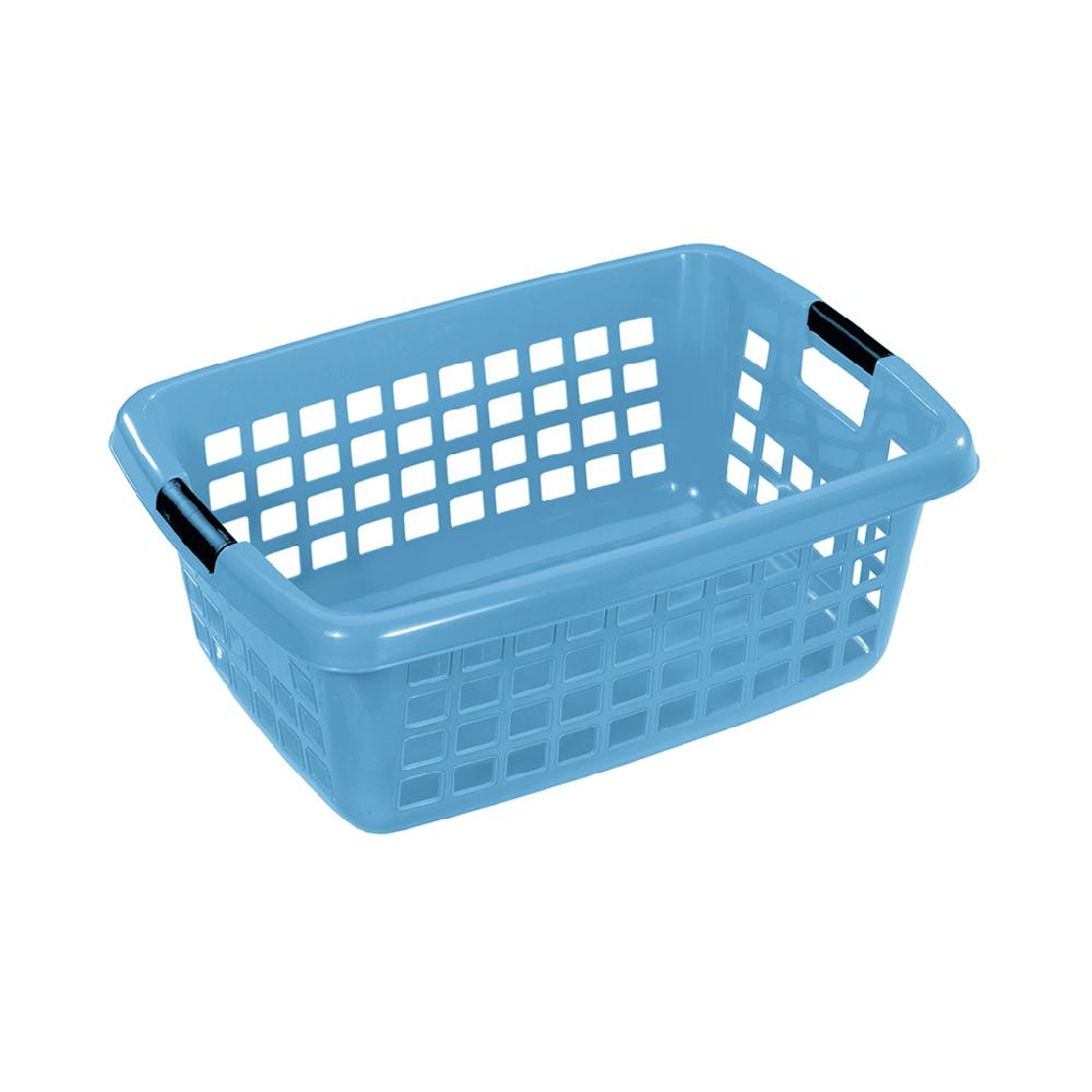 Great plastic Cesto Ropa Rectangular Azul 70L