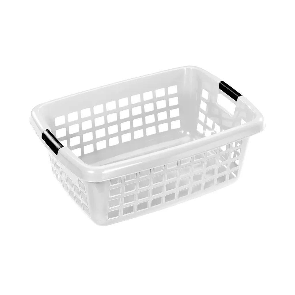 Great plastic Cesto Ropa Rectangular Blanco 70L