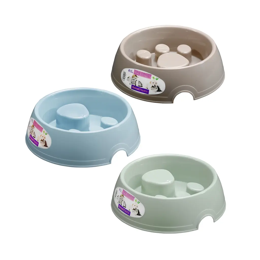 Great plastic Comedero Mascotas Redondo Antiglotón