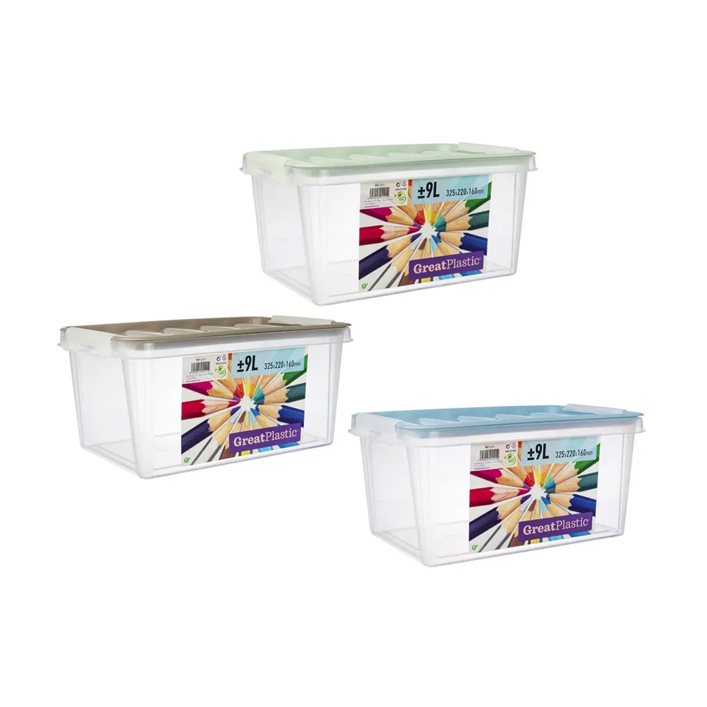 Great plastic Contenedor Color 9L