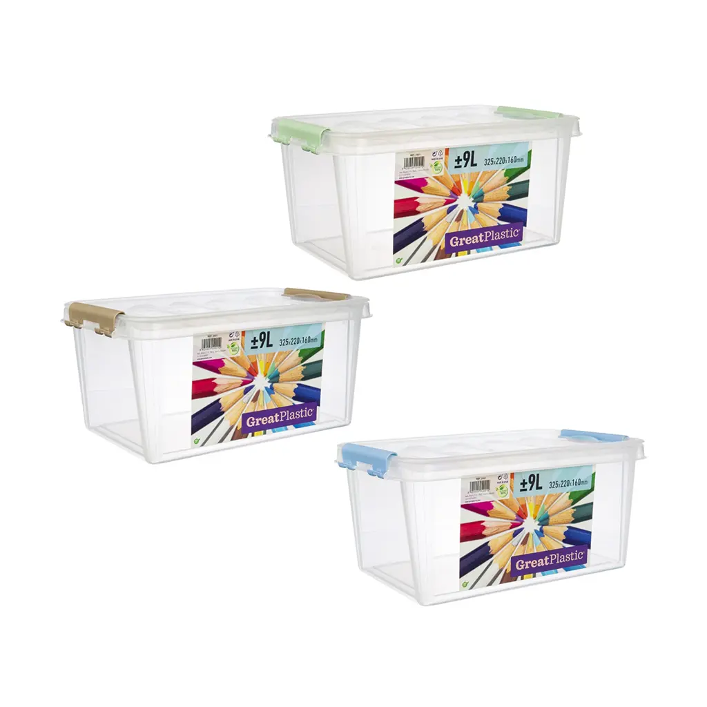 Great plastic Contenedor Natural 9L