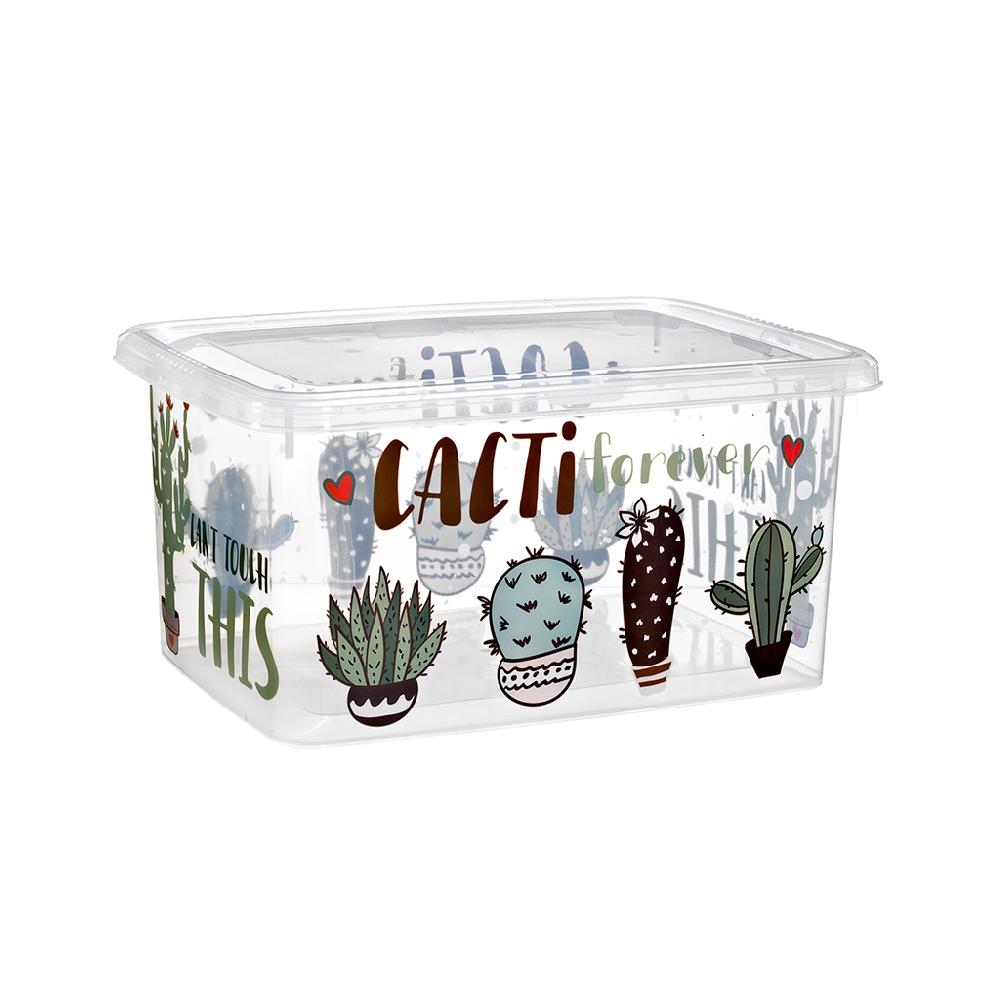 Great plastic Contenedor Urban 15L. IML Cactus