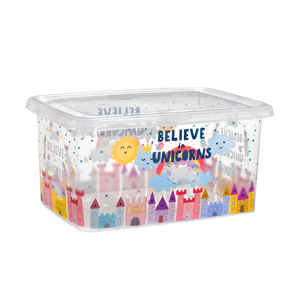 Great plastic Contenedor Urban 26L. IML Unicornios