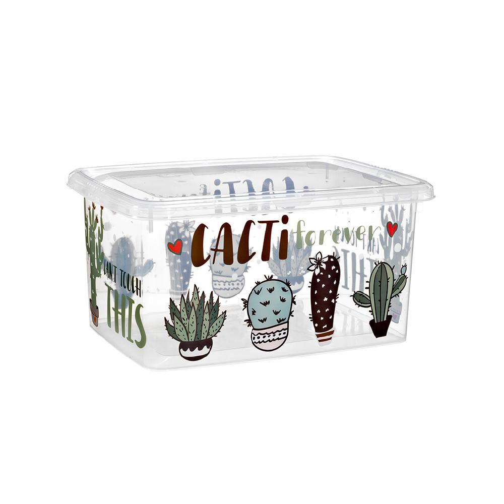 Great plastic Contenedor Urban 8L. IML Cactus