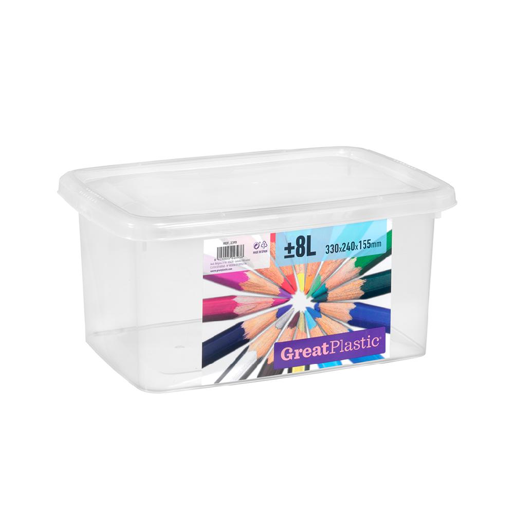 Great plastic Contenedor Urban 8L. Natural