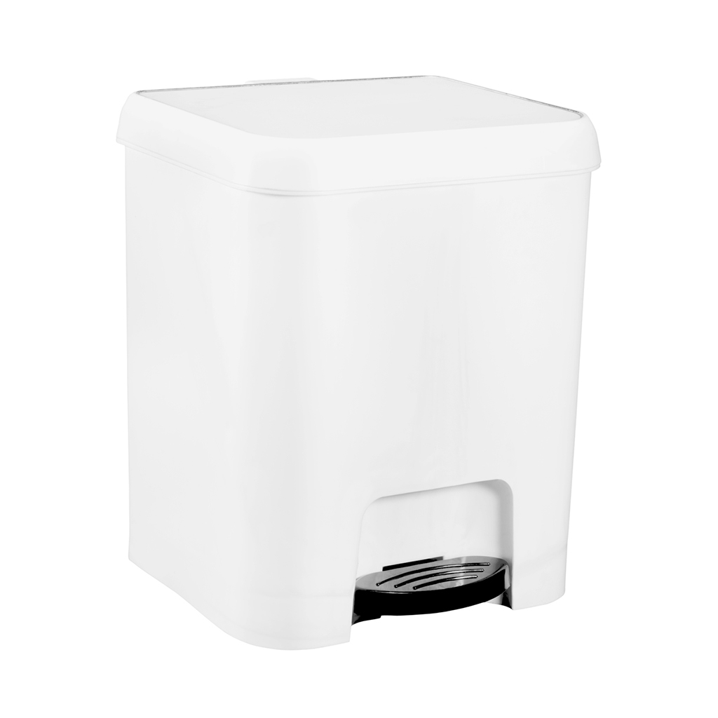 Great plastic Cubo de Pedal Blanco 7L