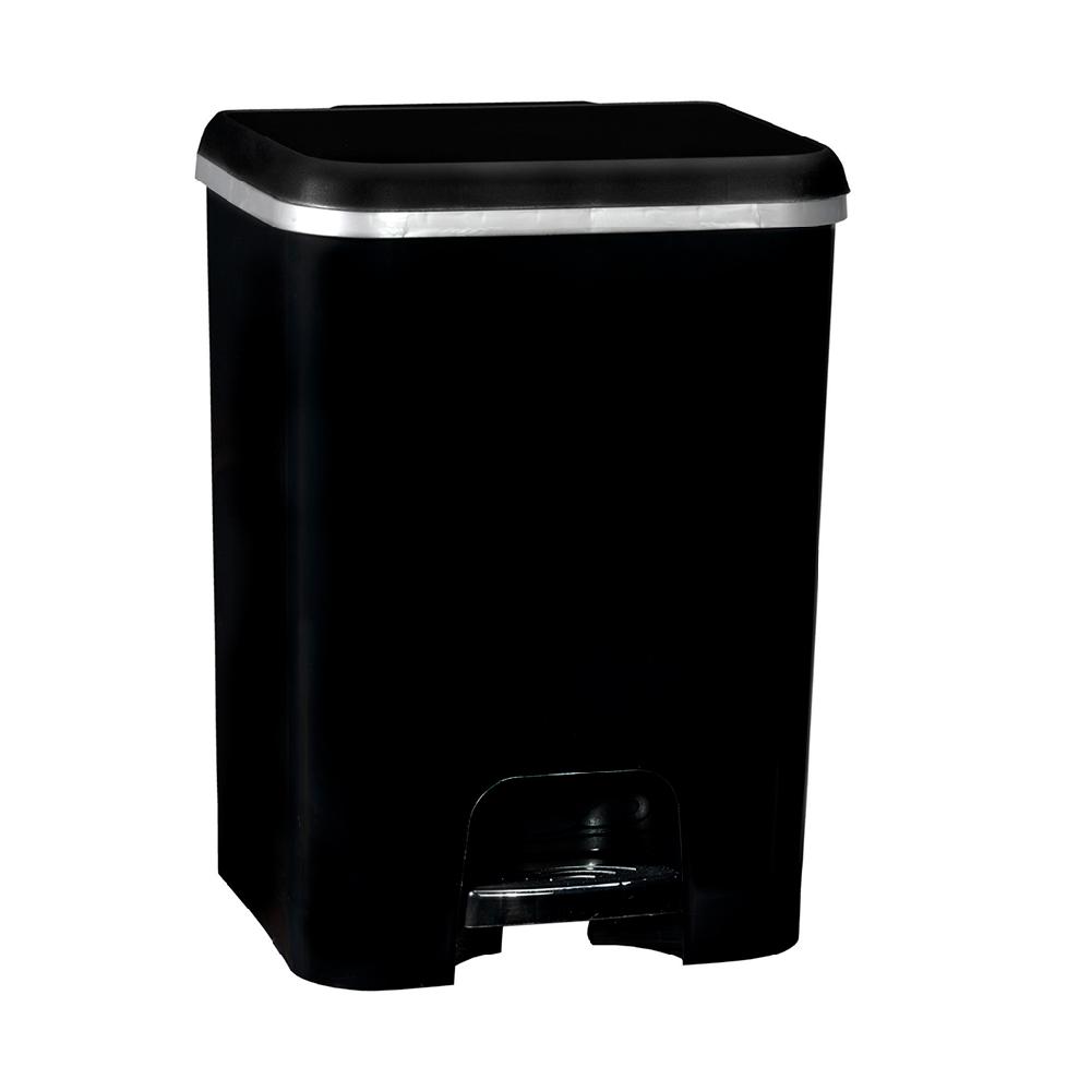 Great plastic Cubo de Pedal Class Negro 26L