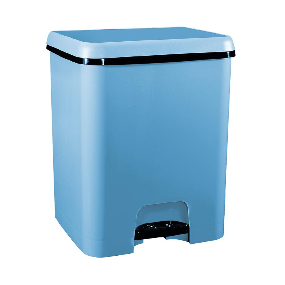 Great plastic Cubo de Pedal Dúo Ecológico Azul 52L