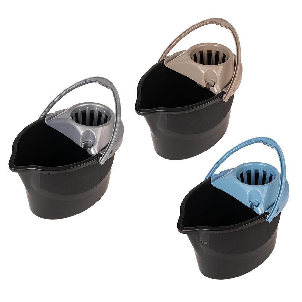 Great plastic Cubo Ovalado con Escurridor 17L