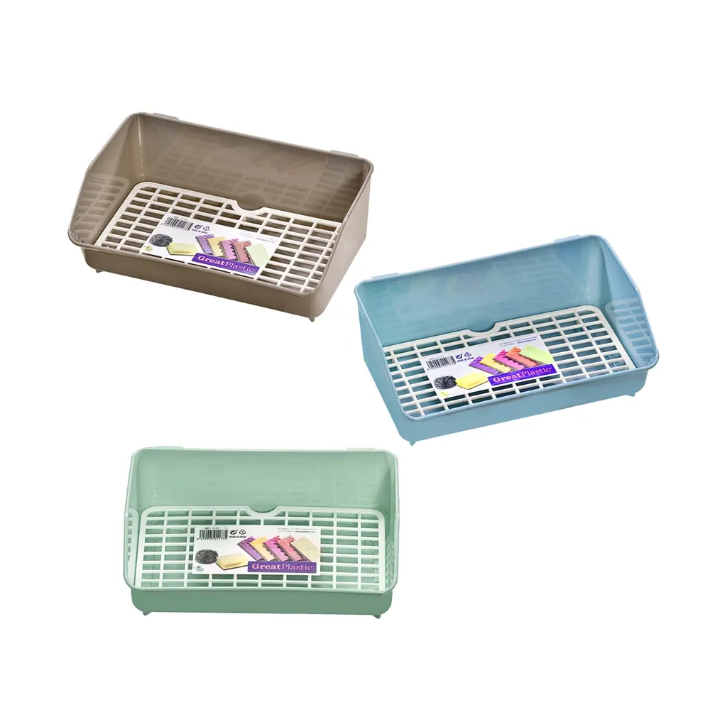 Great plastic Estropajero con Rejilla Escurridor