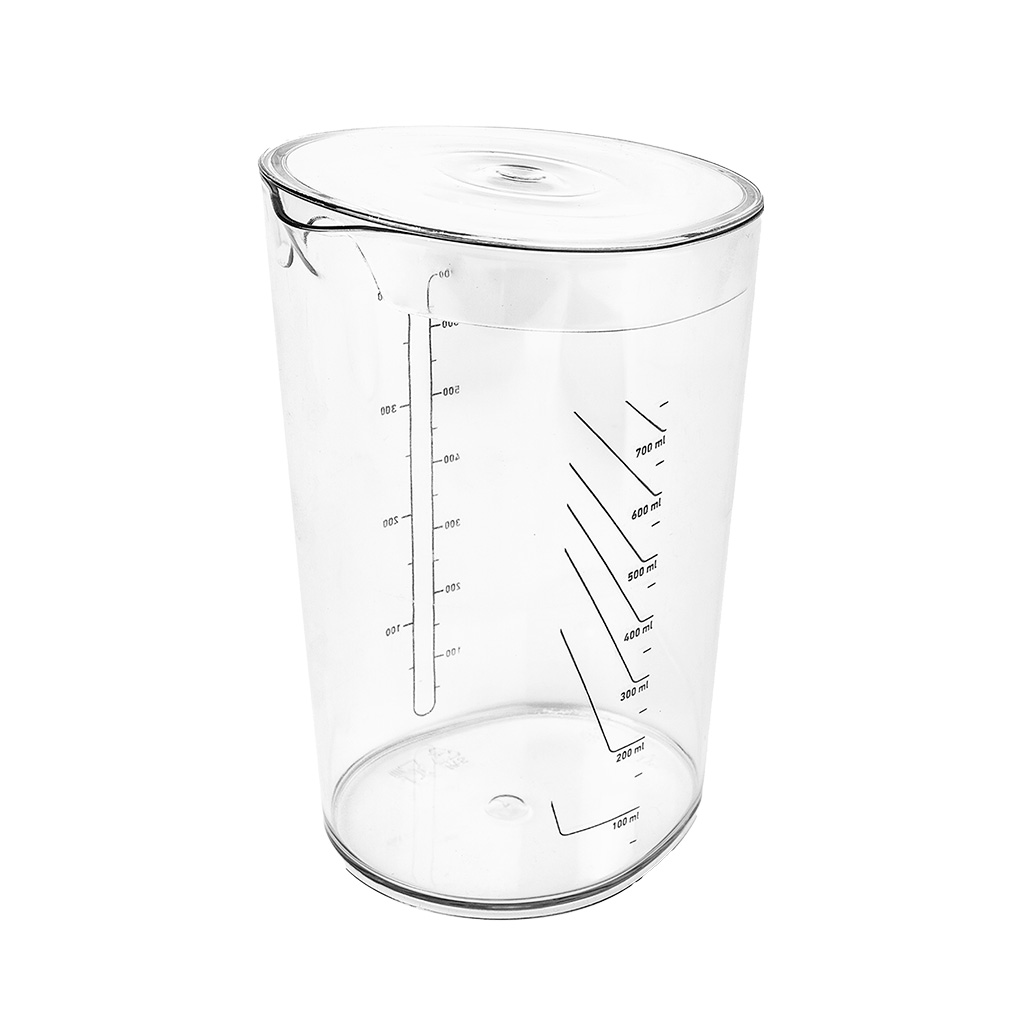 Great Plastic Jarra Graduada Oval Con Tapa 0.75L