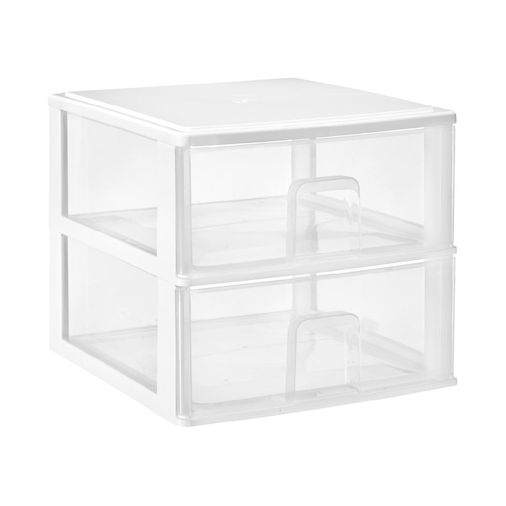 Great plastic L/2 Cajones Apilables Blanco (Mod. 2.4)