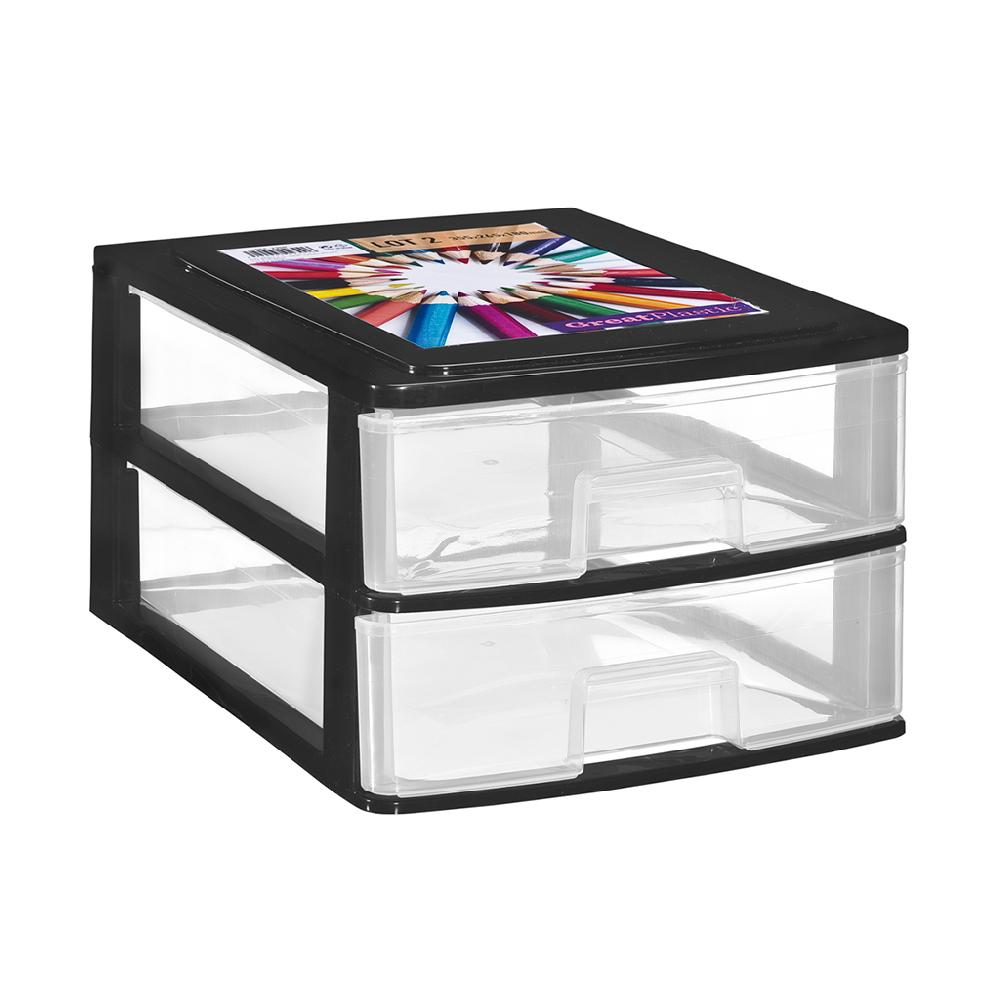 Great plastic L/2 Cajones Stylo Negro