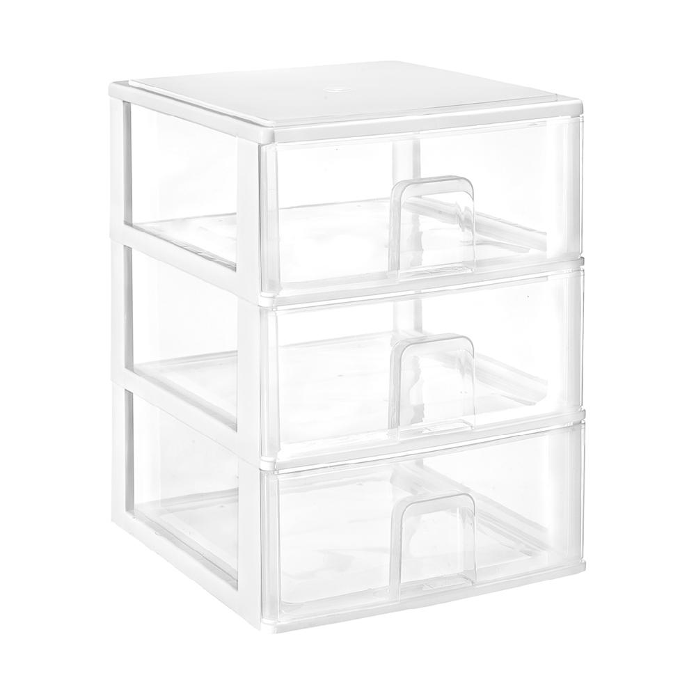 Great plastic L/3 Cajones Apilables Blanco (Mod. 3.4)