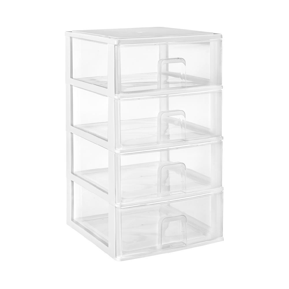 Great plastic L/4 Cajones Apilables Blanco (Mod. 4.4)