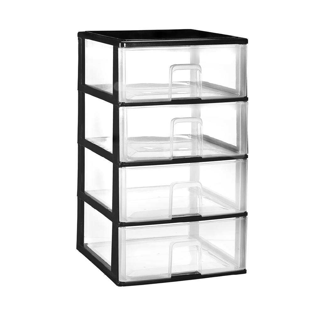 Great plastic L/4 Cajones Apilables Negro (Mod. 4)