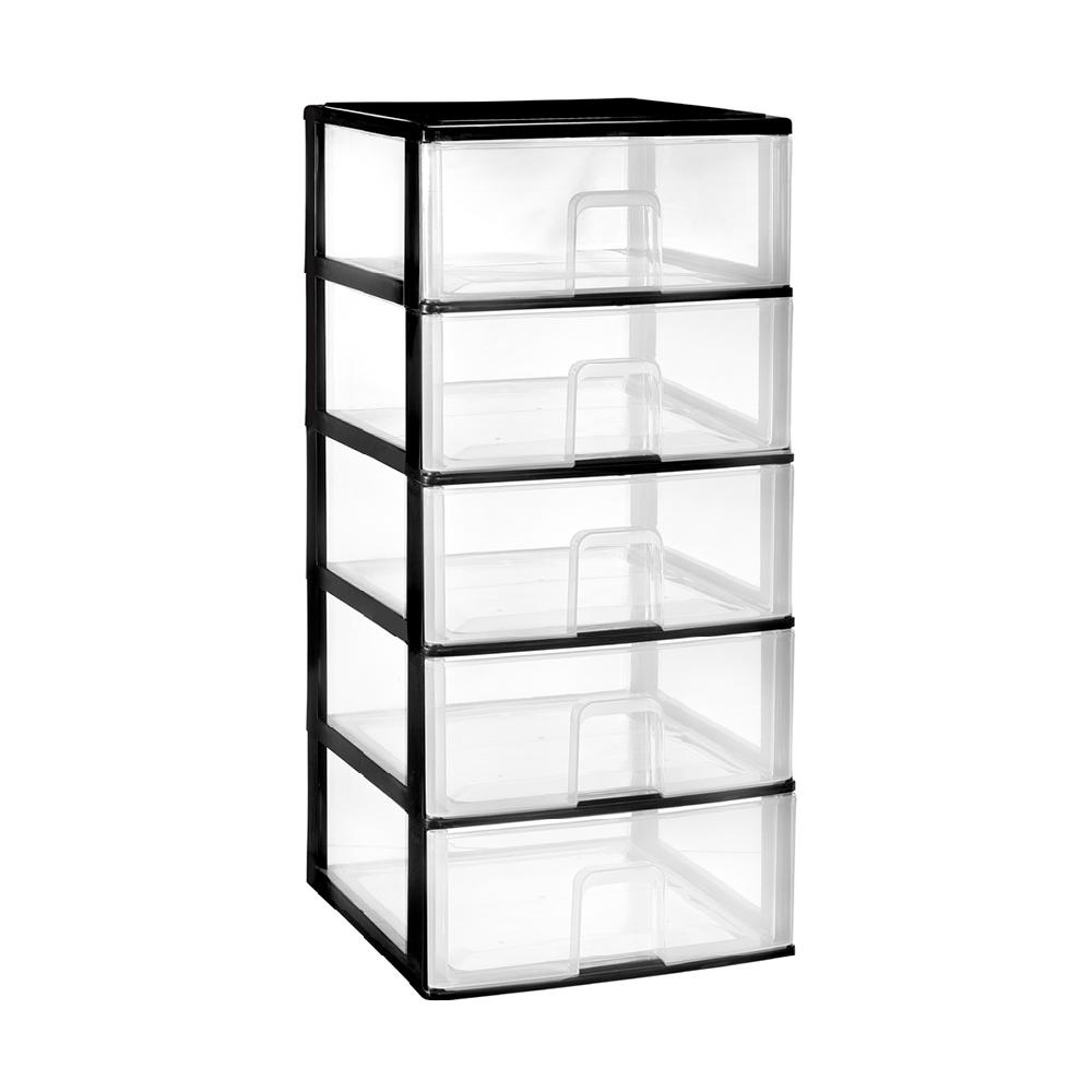 Great plastic L/5 Cajones Apilables Negro (Mod. 5)