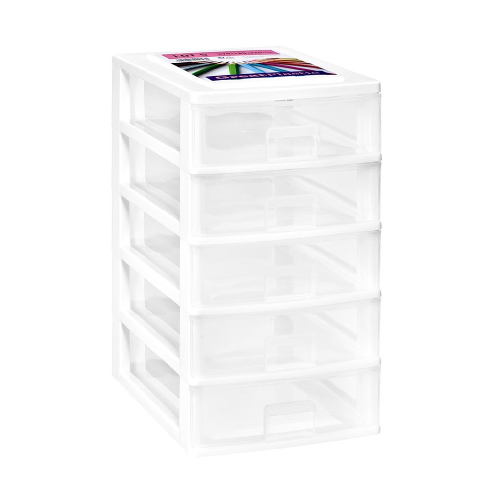 Great plastic L/5 Cajones Pequeños Blanco