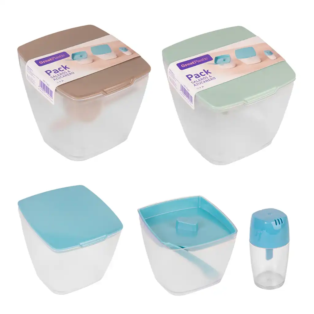 Great plastic L/Salero Azucarero Y Salero Mesa PS