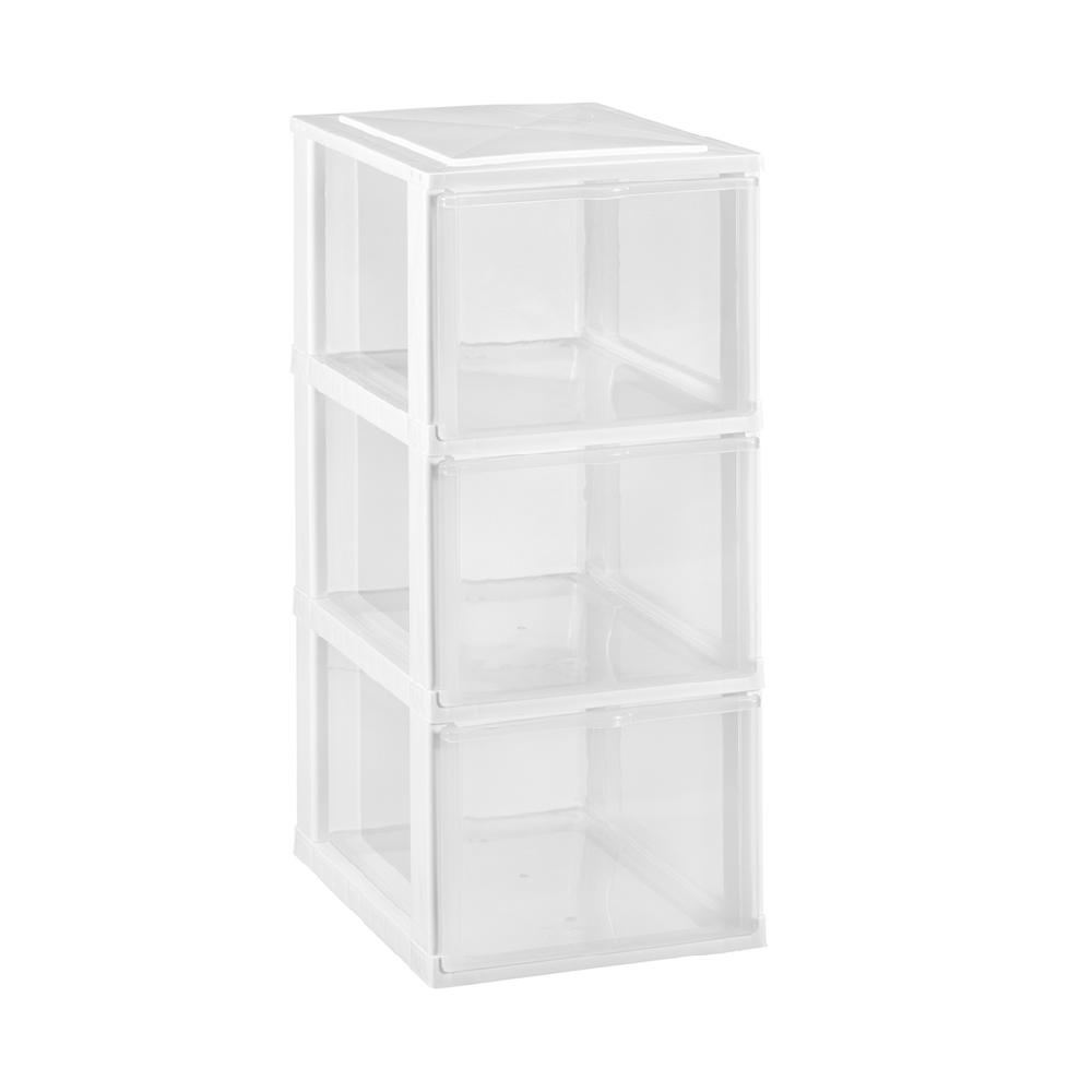 Great plastic Modular 3 Cajones Medianos Blanco