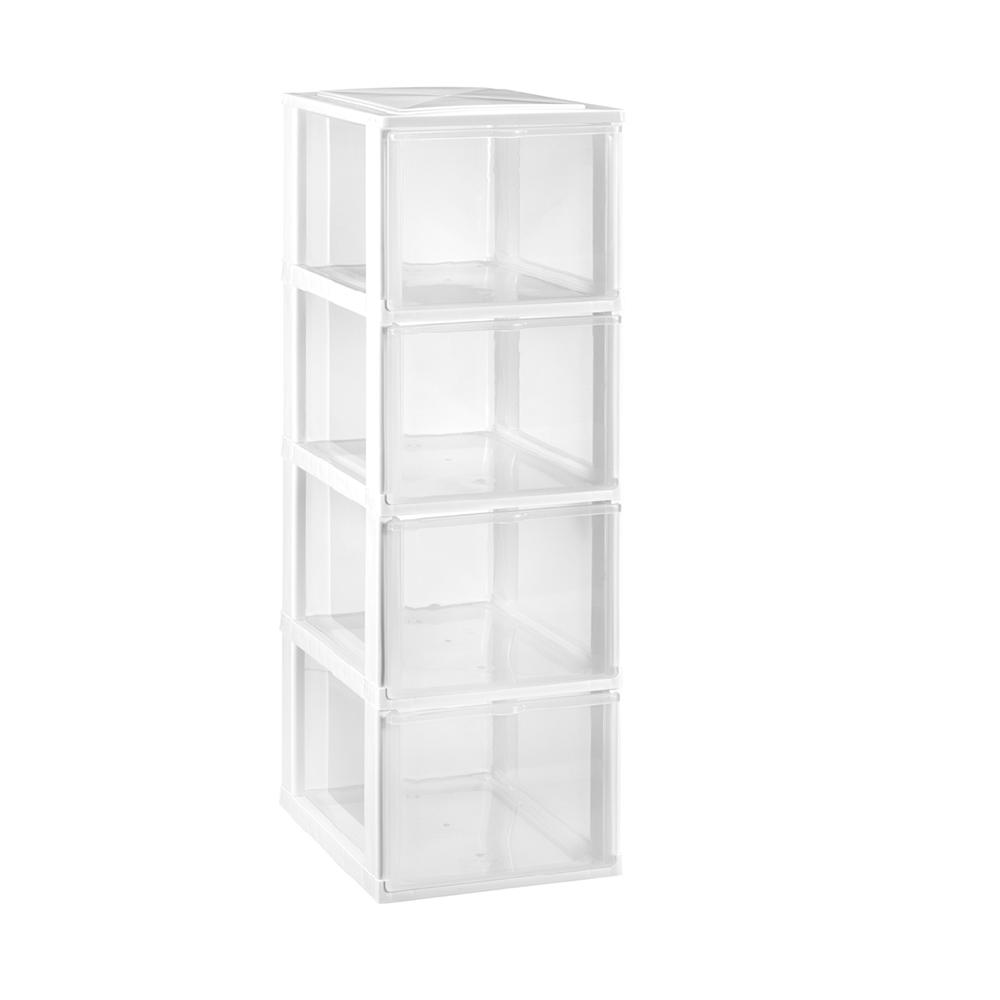 Great plastic Modular 4 Cajones Medianos Blanco