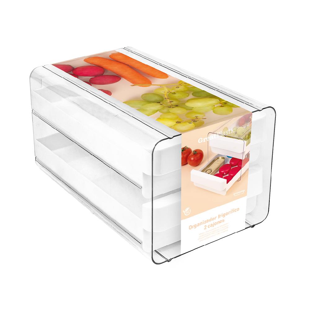 Great plastic Organizador Frigo 2 Cajones