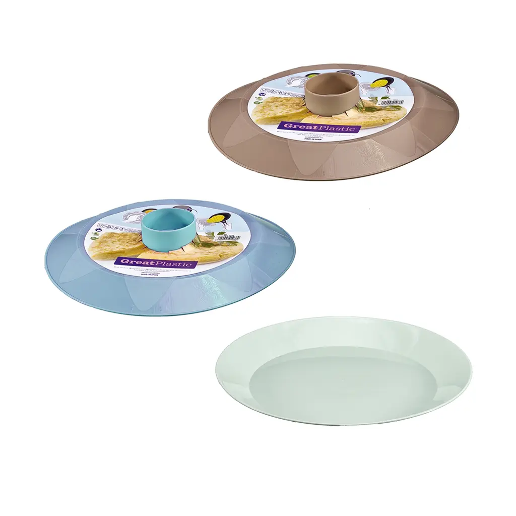 Great plastic Plato Vuelca Tortillas Color