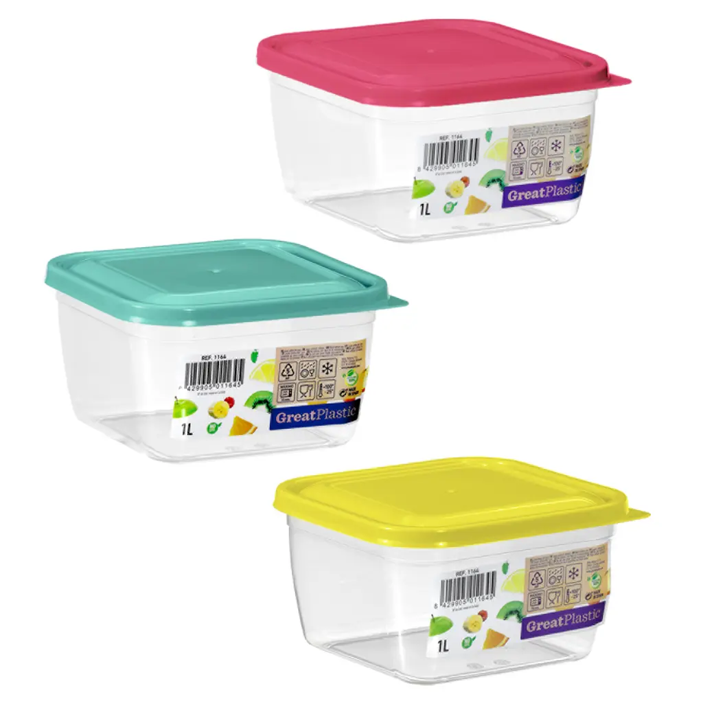 Great plastic Taper Cuadrado Aral Micro 1L