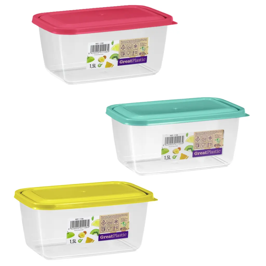 Great plastic Taper Rectangular Aral Micro 1.5L