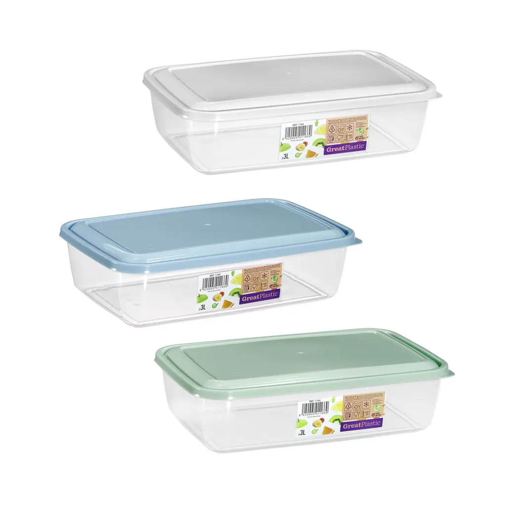 Great plastic Táper Rectangular Aral Micro 3L