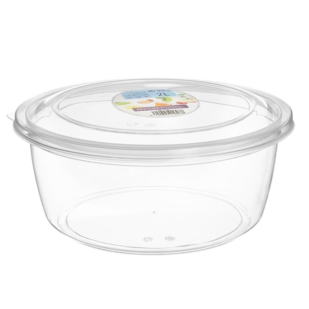 Great plastic Táper Redondo Aral Micro Natural 2L