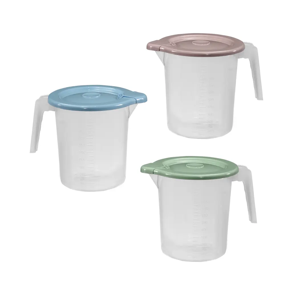 Great plastic Jarra Graduada con Tapa Doble Micro 1L