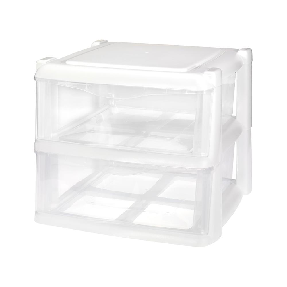 Great plastic L/2 Cajones Apilables Nova Blanco (Mod. 2.2)